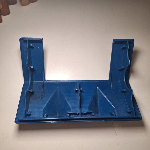 Lincoln Logs Replacement Roof Piece Blue Lodge Plastic Village Top 8 x 5 Inch - Picture 5 of 6